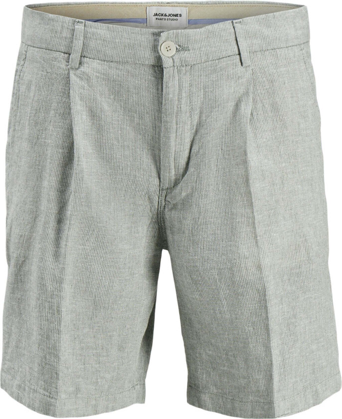 Stace Cairo Lin Shorts - Agave Green Stripe