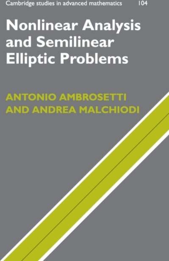 Nonlinear Analysis and Semilinear Elliptic Problems av Antonio Ambrosetti, Andrea Malchiodi