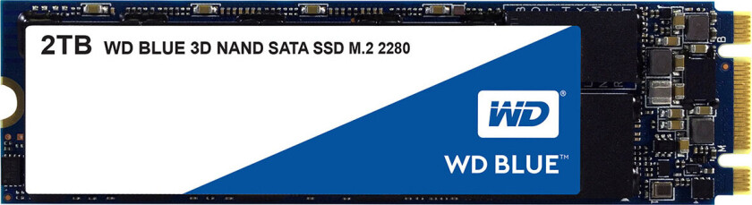 WD Blue 3D NAND SATA SSD WDS200T2B0B - SSD - 2 TB - intern - M.2 2280 - SATA 6Gb/s