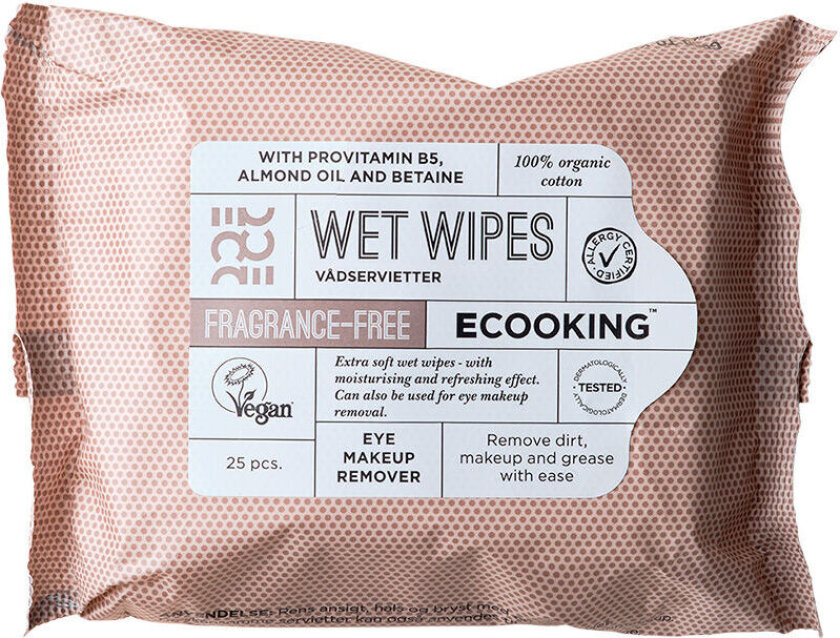 Bilde av Wet Wipes Fragrance Free - 25 stk. - 1 Pakke