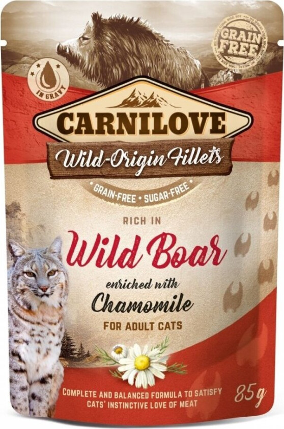 Carnilove Cat Adult Wild Boar & Chamomile 85 g