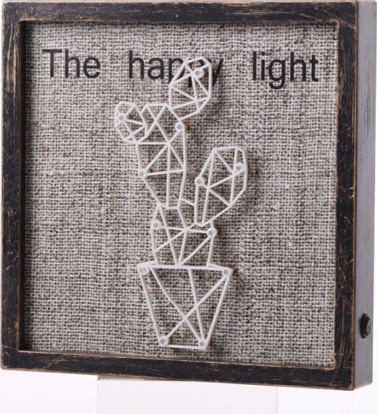 The Happy Light, Tavla med LED-belysning, Kaktus