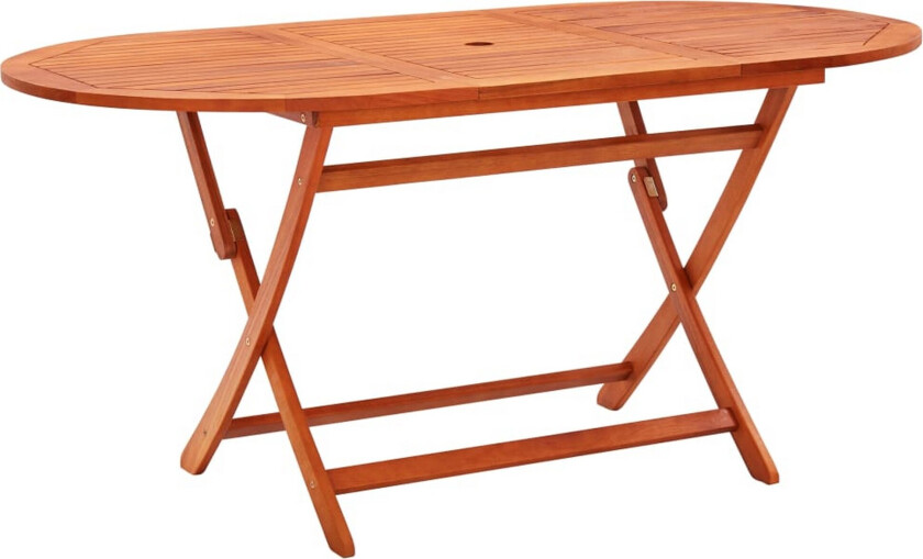 Sammenleggbart hagebord 160x85x75 cm heltre eukalyptus