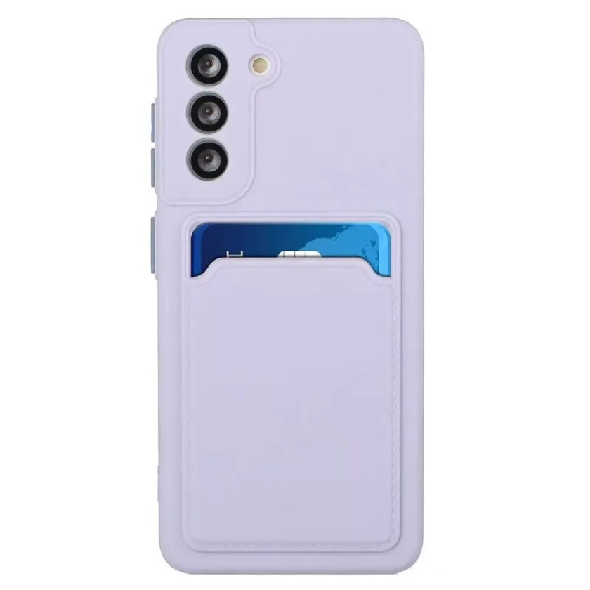 Samsung Galaxy S23 FE Fleksibelt Plast Deksel m. Kortholder - Lilla