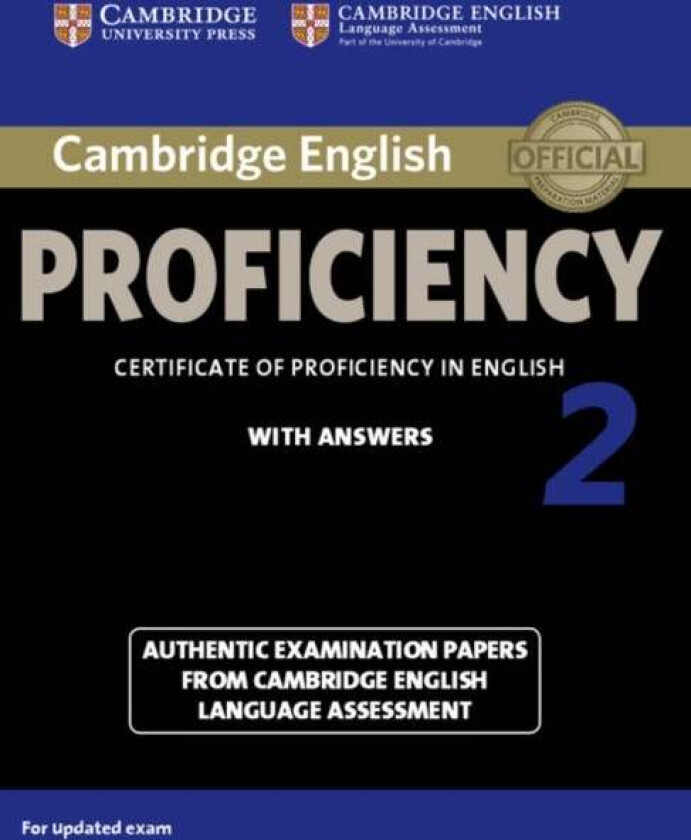 Cambridge English Proficiency 2 Student's Book with Answers