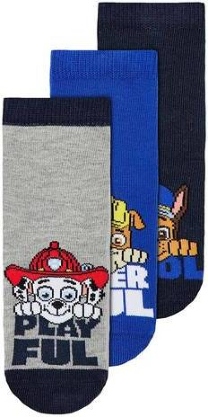 Name It Jion 3-Pack Paw Patrol Sokker, Dark Sapphire