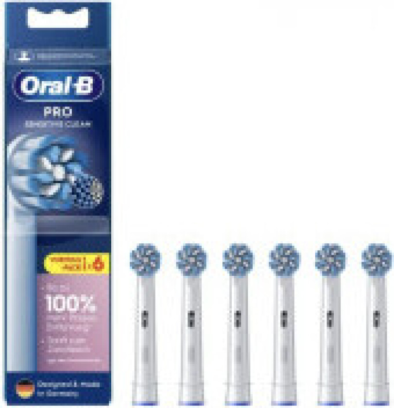 Oral-B Sensitive Clean , 6 stykker, Hvit, 3 måned(er), Ekstra myk, Oral-B, Boks