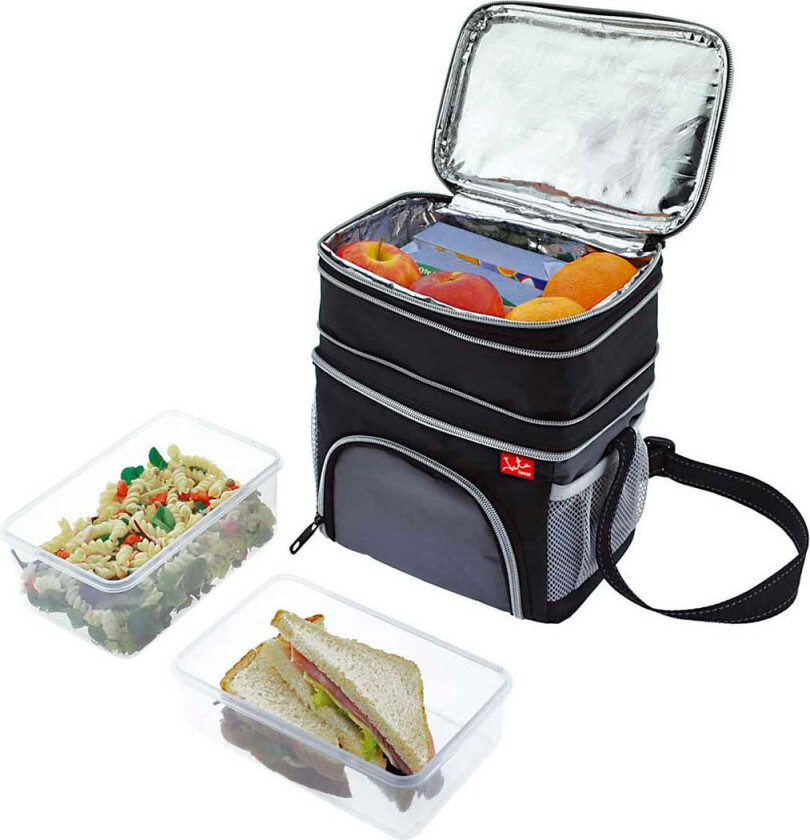 Kjølebag JATA 954 23 x 15 cm Svart/Grå