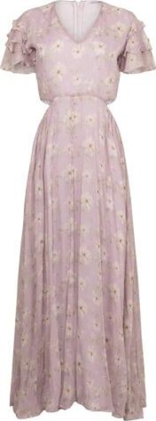 Elise Dress - Lavender Peony Print S