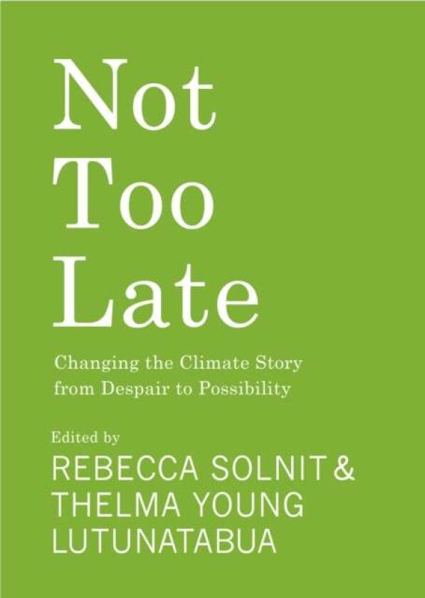 Not Too Late av Rebecca Solnit & Thelma Young Lutunatabua