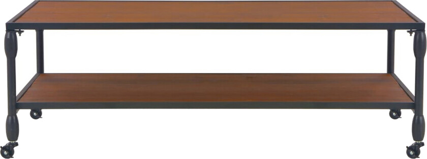 Salongbord med hylle 120x60x40 cm heltre gran