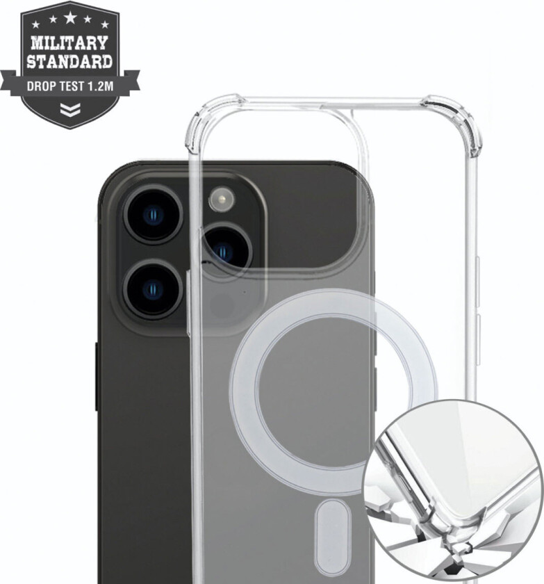 4smarts iPhone 15 Plus 4smarts IBIZA Deksel - MagSafe Kompatibel - Gjennomsiktig