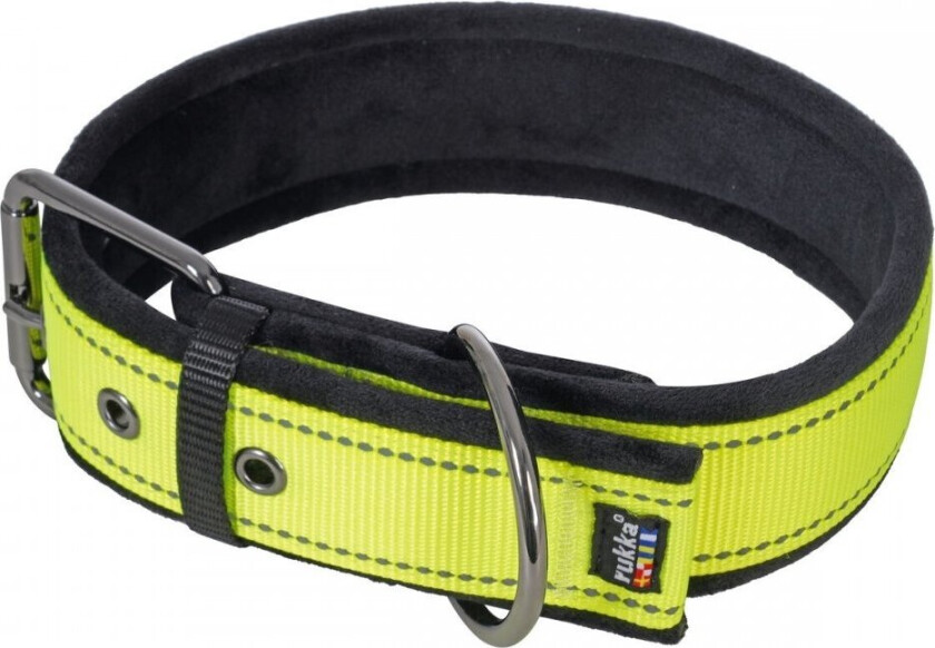 Bilde av Rukka Form Soft Hundehalsbånd Neon Gul (L)