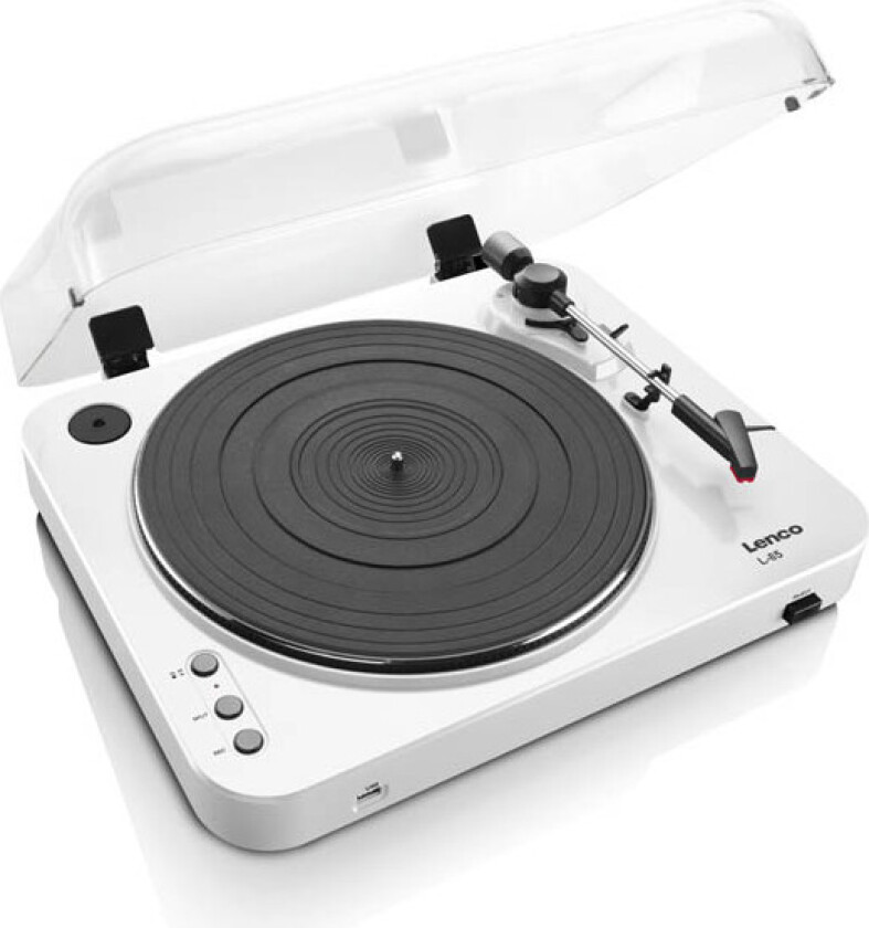 L-85 - turntable with digital recorder - Platespiller Hvit