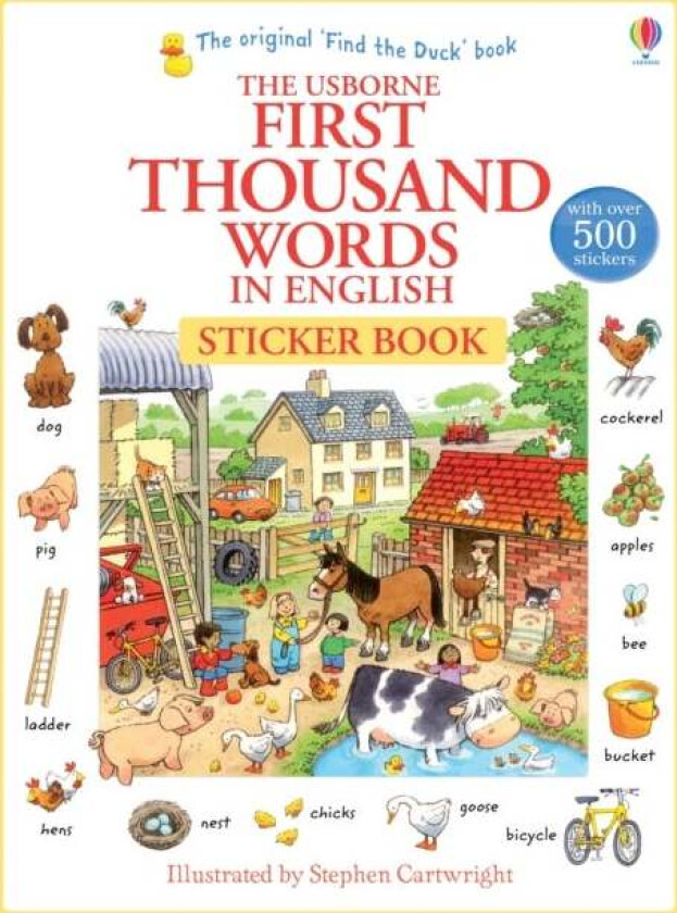 First 1000 Words in English Sticker Book