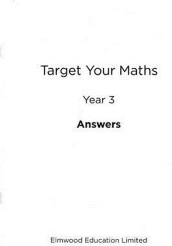 Target Your Maths Year 3 Answer Book av Stephen Pearce