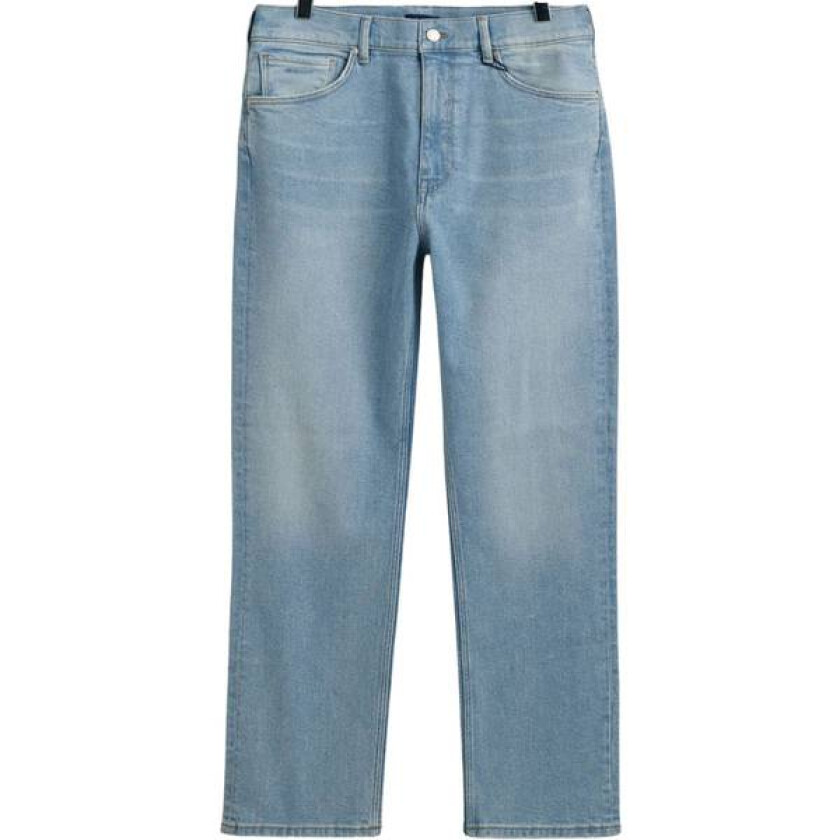 Gant Relaxed Jeans, Light Blue Worn In