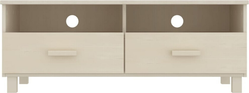 TV-benk HAMAR honningbrun 106x40x40 cm heltre furu