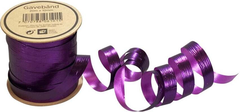 Gavebånd 20m x 10mm lilla