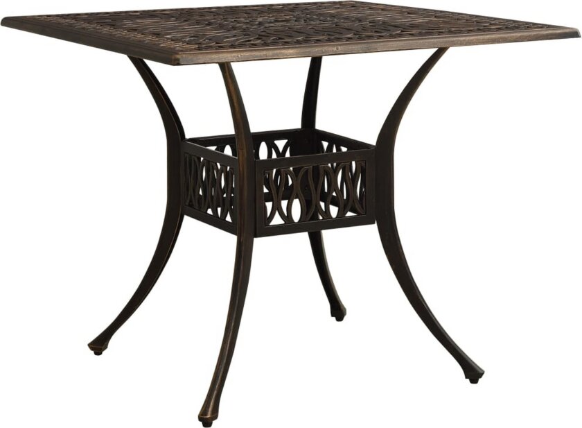 Bistrosett 3 deler støpt aluminium bronse