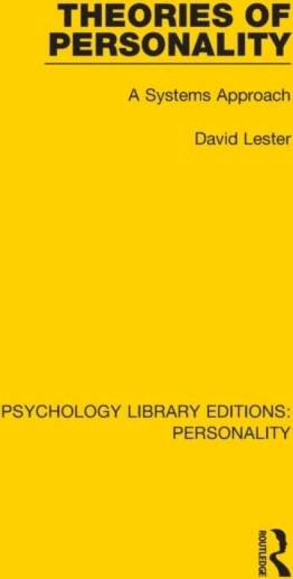 Theories of Personality av David (Richard Stockton College of New Jersey Pomona USA) Lester