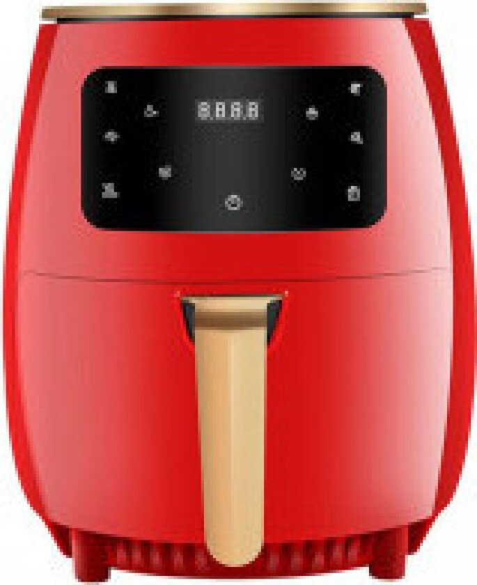 CF-AFRY4.5: 1400W Digital LED Air Fryer - 4,5 liter rød