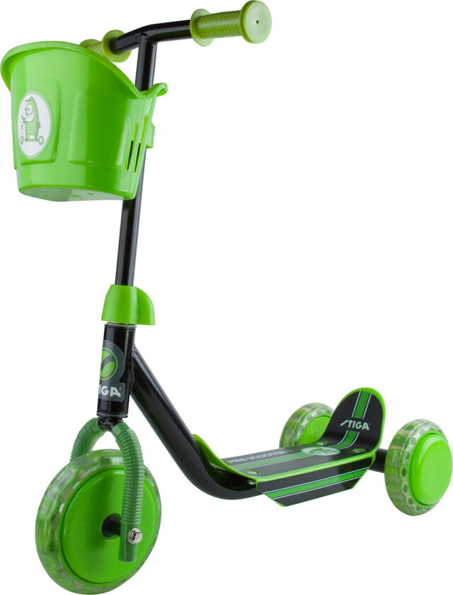Stiga Mini Sparkesykkel 3w - Svart/grønn