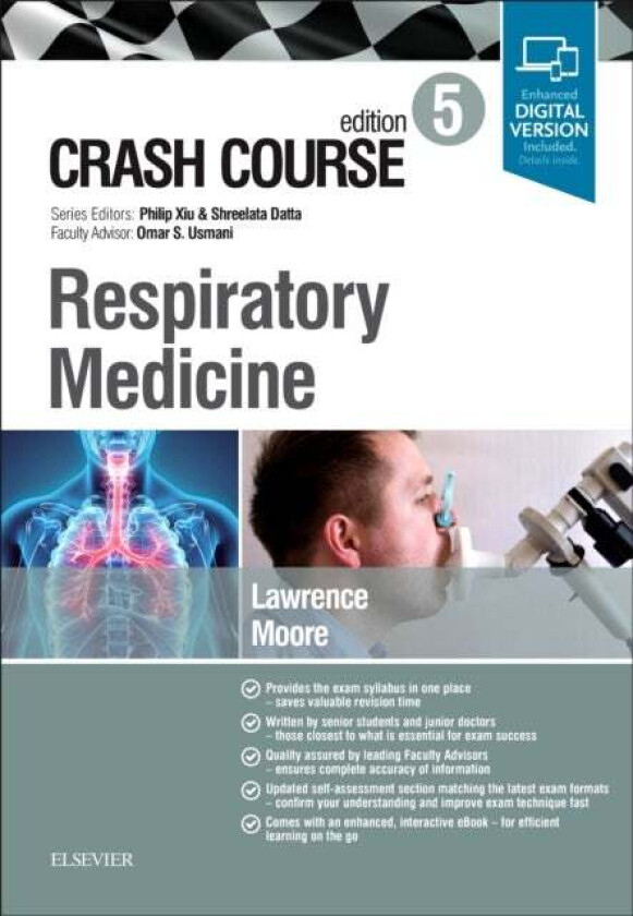 Crash Course Respiratory Medicine av Hannah (Higher Specialist Trainee GIM and Respiratory Medicine Nottingham University Hospitals NHS Trust Nottingh