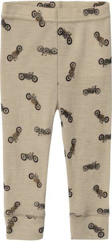 Name It Wang Rib Leggings Til Baby, White Pepper Aop