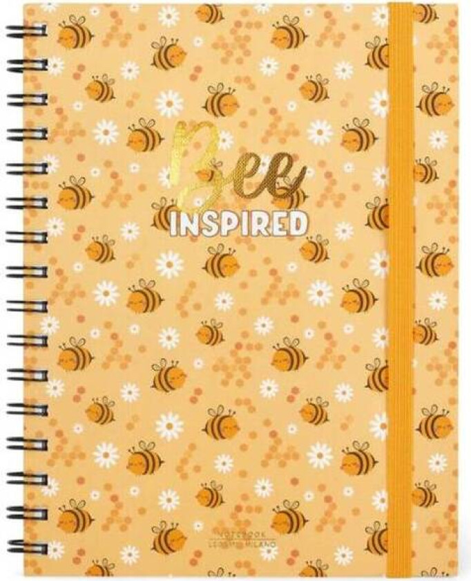 Notatbok A5 Spiral "Bee Inspired" Fra
