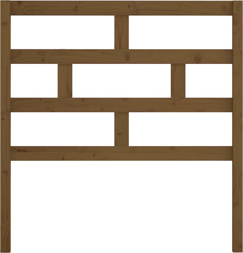Sengegavl honningbrun 81x4x100 cm heltre furu