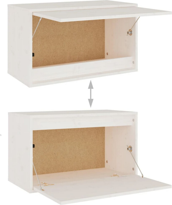 TV-benker 6 stk hvit heltre furu