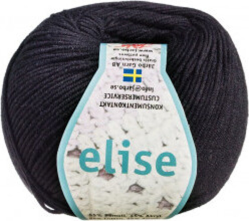 Elise Garn Unicolour 69205 Svart