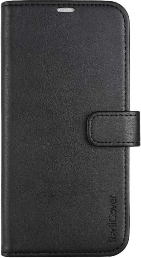 - Radiation Protection Wallet Vegan Leather iPhone 14 PLUS Flipcover Black