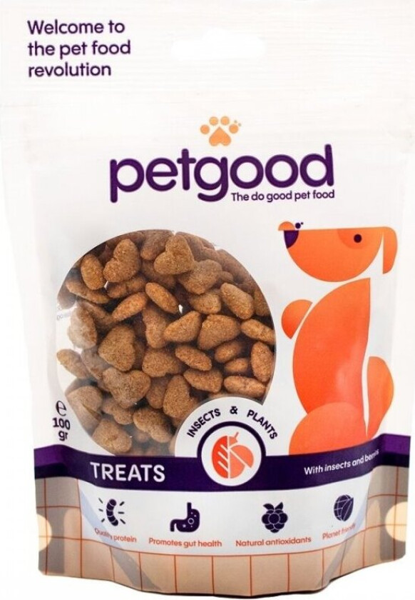 Petgood Hundegodteri med Insekter (100 g)