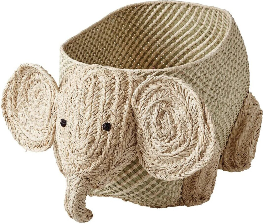 Rice raffia oppbevaringskurv dyr Elefant