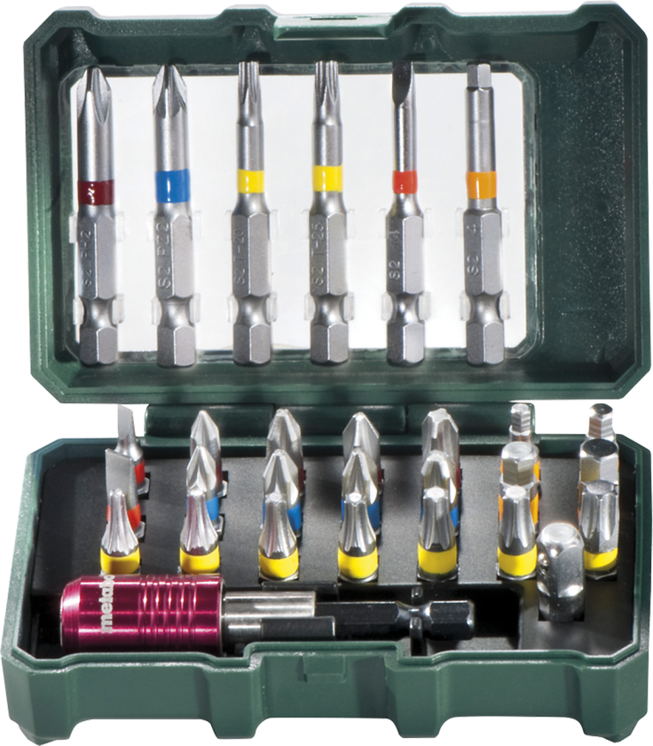 SP - Borsett - 29 deler - torx, phillips, pozidriv, hex, slot - for BS 14.4 MOBILE WERKSTATT