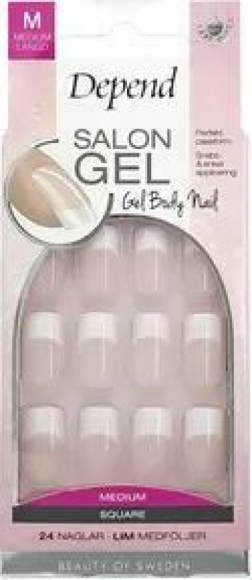Salon Gel Nude Medium Square 24pcs