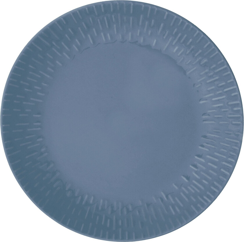 - Life in colour - Confetti - Blueberry lunch plate w/relief porcelain (13426)