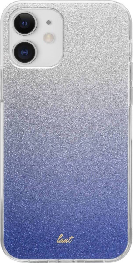 OMBRE SPARKLE iPhone 12 Mini cover - Powder Blå