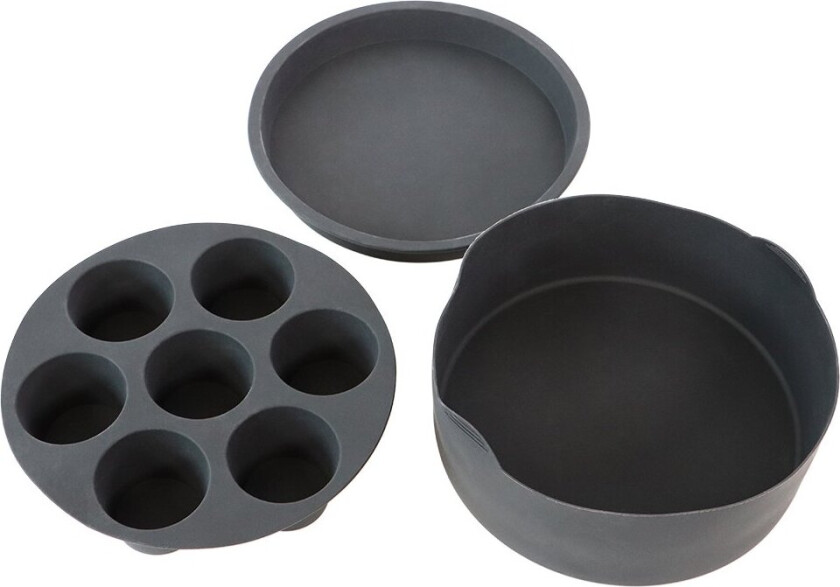 - Airfryer silicone accessory set with 3 parts -Ø21cm