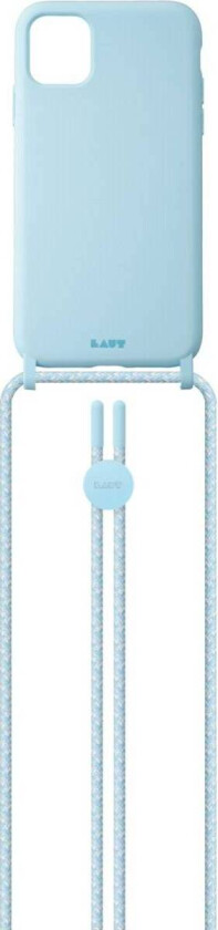 HUEX PASTELS (NECKLACE) iPhone 12 Mini cover - Baby Blå