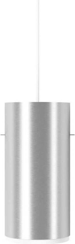 Tube takpendel large Ø 14 cm Børstet aluminium