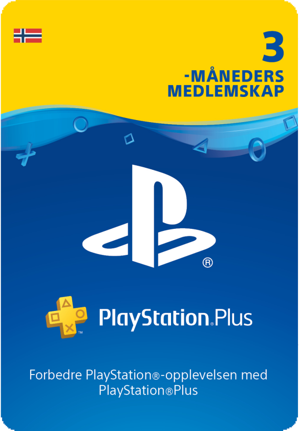 PSN Plus Card 3m Subscription NO (PS3/PS4/PS5/Vita)