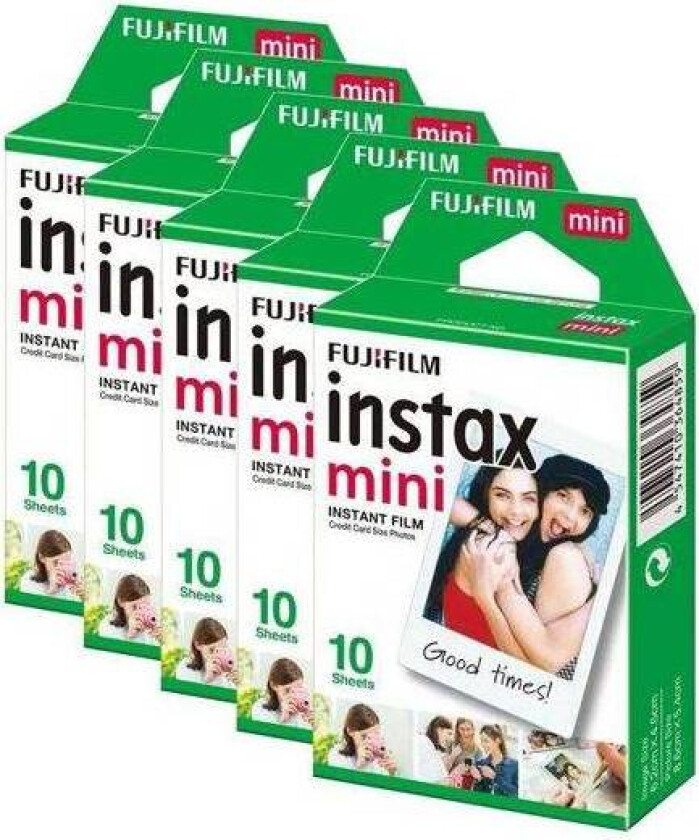 INSTAX Mini film. 50 stykker