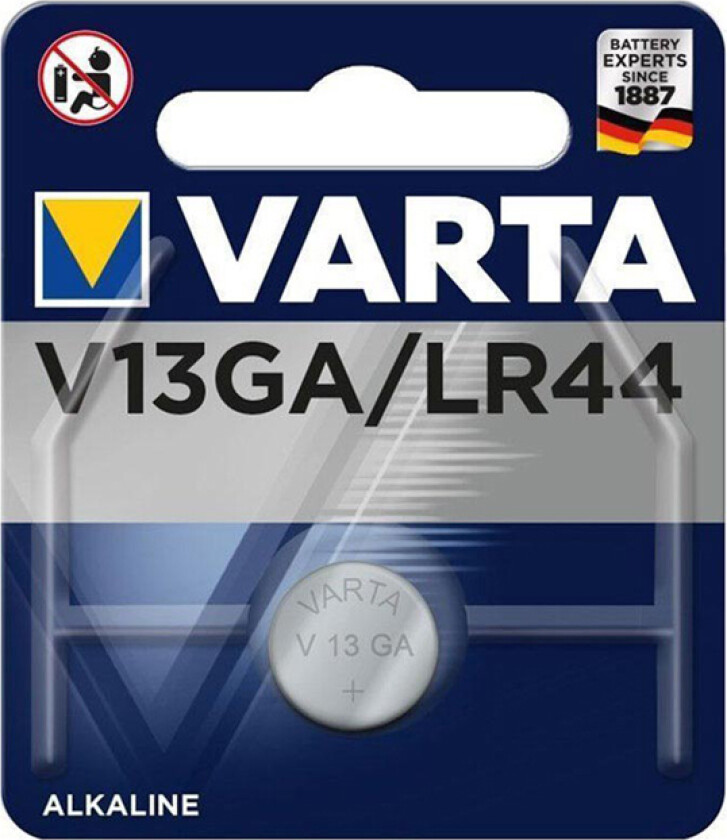 V13GA/LR44 Alkalisk Batteri - 1 Pakke 4276101401