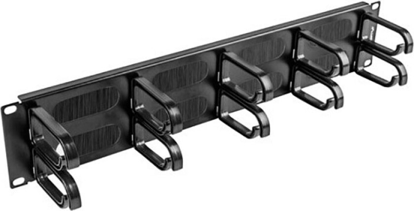 Type B rack cable management panel with brush - 2U