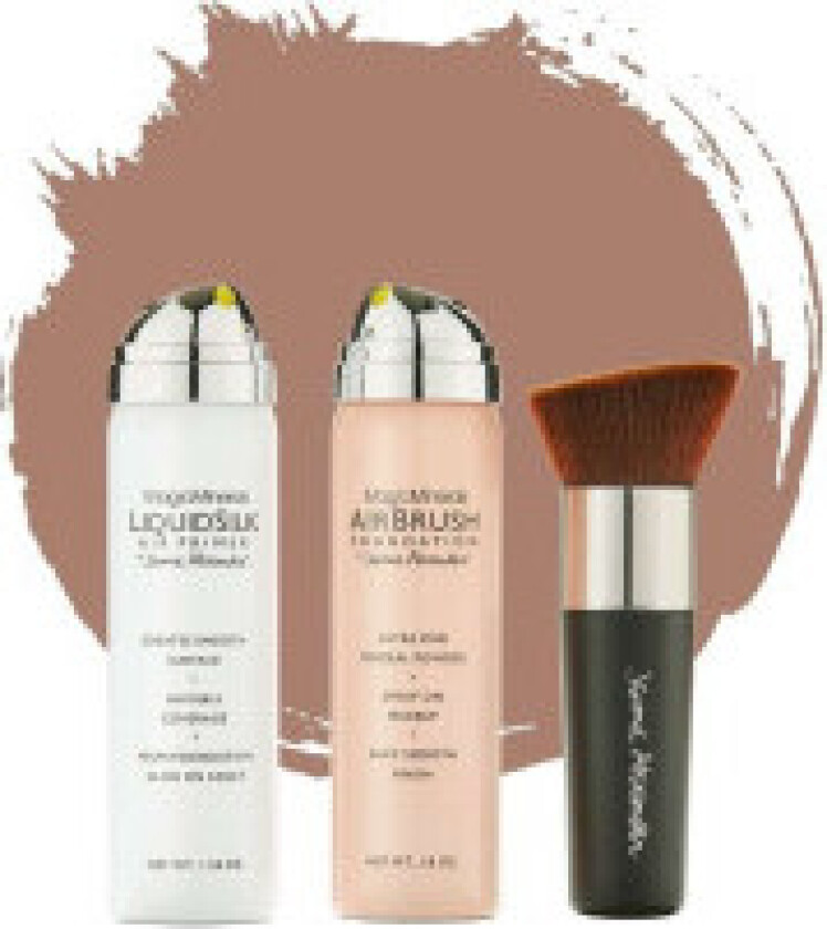 AirBrush Foundation 3stk - Medium/Mørk