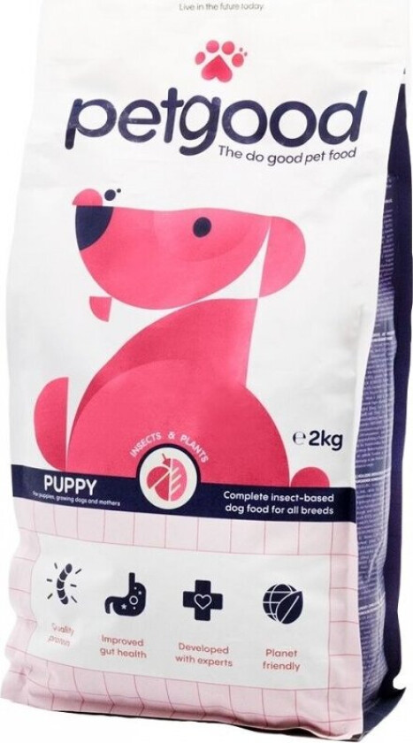 Petgood Puppy & Junior Insektsfôr (2 kg)