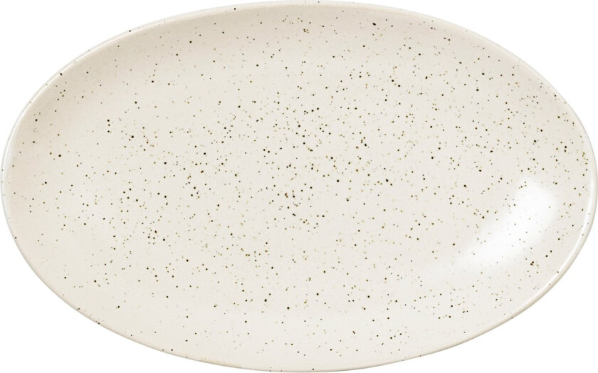 Nordic Vanilla fat ovalt 22 cm Cream with grains